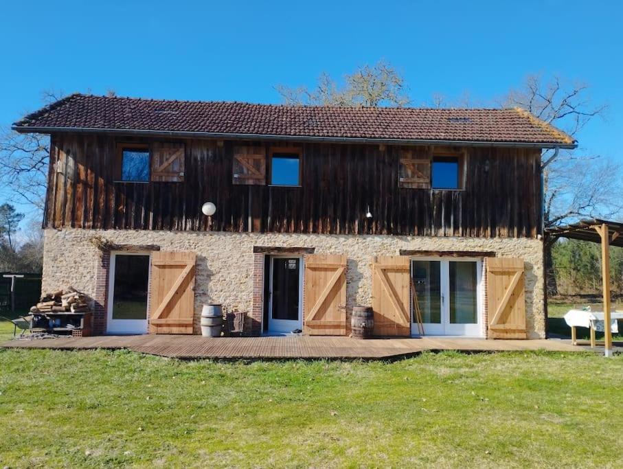 Villa Ancienne Grange Landaise à Brocas Extérieur photo